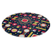 数々の色の幾何形状パターン カッティングボード (角)