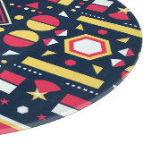 数々の色の幾何形状パターン カッティングボード (角)