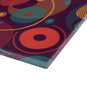 数々の色の幾何形状パターン カッティングボード (角)