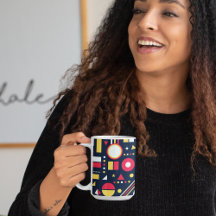 数々の色の幾何形状パターン