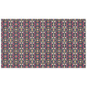 数々の色の幾何形状パターン テーブルクロス (正面(横))