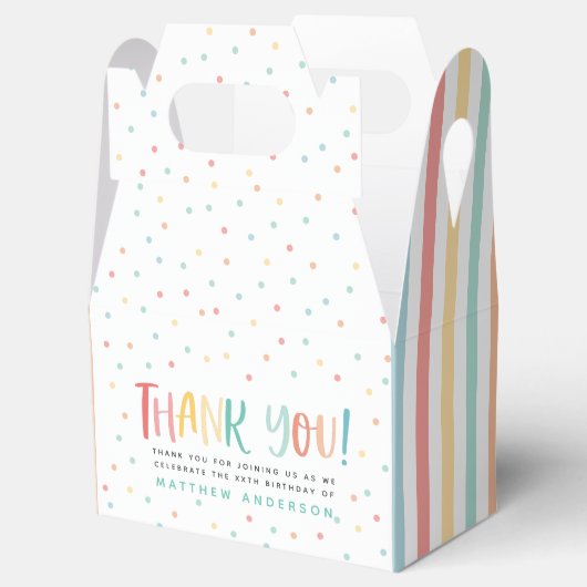 数々の色の感謝してい君の好意ストライプを見る フェイバーボックス (オープン)