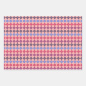 数々の色の正方形 ラッピングペーパーシート (正面3)