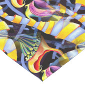 数々の色の水の色のラ絵画ン ロングテーブルランナー (コーナー)