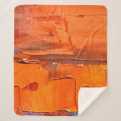 数々の色の油絵を描テクス。抽象芸術アートバック シェルパブランケット (正面)