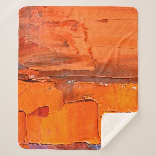 数々の色の油絵を描テクス。抽象芸術アートバック シェルパブランケット (正面)