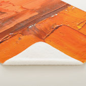 数々の色の油絵を描テクス。抽象芸術アートバック シェルパブランケット (3/4)