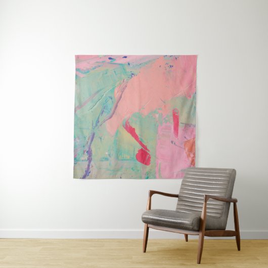 数々の色の油絵を描テクス。抽象芸術アートバック タペストリー (インサイチュ(横))