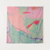 数々の色の油絵を描テクス。抽象芸術アートバック タペストリー (正面)