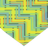 数々の色の熱帯シェブロン テーブルクロス (アングル)