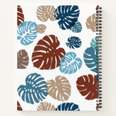 数々の色の熱帯葉11 ノートブック (裏面)