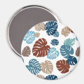 数々の色の熱帯葉11 マグネット (正面/裏面)