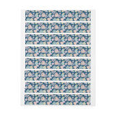 数々の色の熱帯葉4 ラップアラウンドラベル (シート)