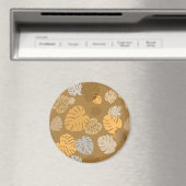 数々の色の熱帯葉6 マグネット (インサイチュ (食洗機))