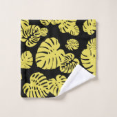 数々の色の熱帯葉7 バスタオルセット (ウォッシュタオル)