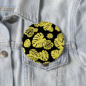 数々の色の熱帯葉7 缶バッジ (インサイチュ)