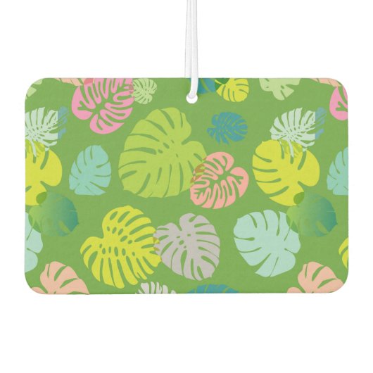 数々の色の熱帯葉8 カーエアーフレッシュナー (正面)