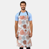 数々の色の熱帯葉9 エプロン (着用した状態)