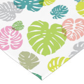 数々の色の熱帯葉 ショートテーブルランナー (コーナー)