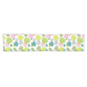 数々の色の熱帯葉 ショートテーブルランナー (横)