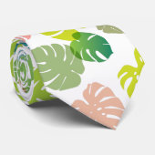 数々の色の熱帯葉 ネクタイ (ロール)