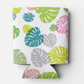 数々の色の熱帯葉 缶クーラー (裏面)