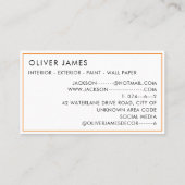 数々の色の画絵を描家と装飾家 名刺 (裏面)