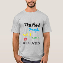 数々の色の統一された人 Tシャツ