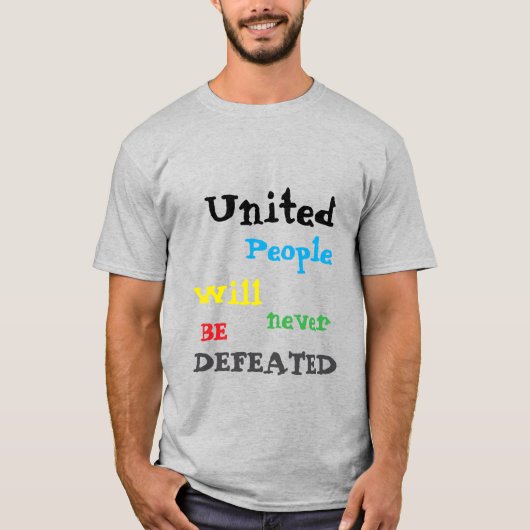 数々の色の統一された人 Tシャツ (正面)