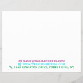 数々の色の絵を描ドリップ チラシ (裏面)