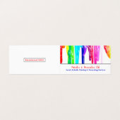 数々の色の絵を描ドリップ 名刺 (外部フラット)