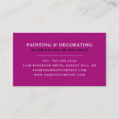 数々の色の絵を描ドリップ 名刺 (裏面)