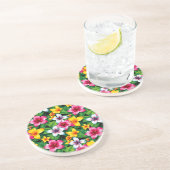 数々の色の花と離れPattern-57577 コースター (側面)