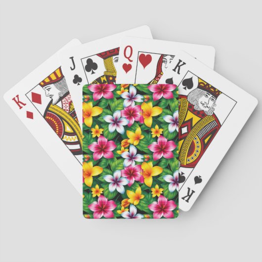 数々の色の花と離れPattern-57577 トランプ (裏面)
