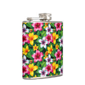 数々の色の花と離れPattern-57577 フラスク (右)