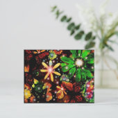 数々の色の花 ポストカード (スタンド正面)