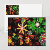 数々の色の花 ポストカード (正面/裏面)