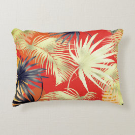 数々の色の葉枕 アクセントクッション