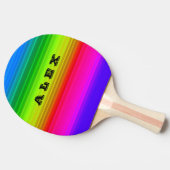 数々の色の虹 卓球ラケット (横)
