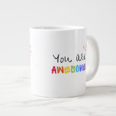 数々の色の言葉鮮やか専門マグ ジャンボコーヒーマグカップ (正面右)