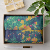 数々の色の野お洒落デイジー花 薄葉紙 (ギフト)