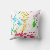 数々の色の飛絵を描散装飾用クッション クッション (裏面)