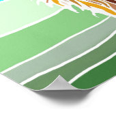 数々の色の高おもしろい地牛 ポスター (角)