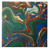 数々の色は大理石フェイク模様 タイル (正面)