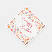 数々の色イースターエッグ背景ハッピーイースター スタンダードランチョンナプキン (角)