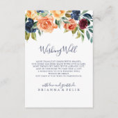 数々の色エレガント結婚フローラ エンクロージャーカード (正面)