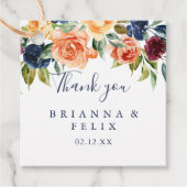 数々の色エレガント結婚フローラ フェイバータグ (正面)