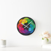 数々の色オーナメント ラウンド壁時計 (ホーム)