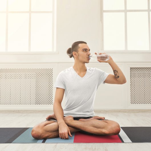 数々の色カジュアルストライプ ヨガマット