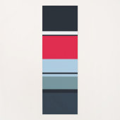 数々の色カジュアルストライプ ヨガマット (正面)